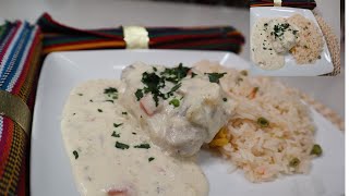 Cómo hacer Pollo con crema ò pollo en crema fácil y delicioso [upl. by Odey177]