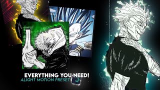 Alight Motion editing pack  anime preset alight motion [upl. by Ellenad]