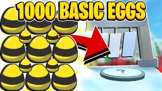 Donating 1000 Basic Eggs To Wind Shrine In Roblox Bee Swarm Simulator [upl. by Seumas]