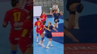 Handball shot 😱youtubeshorts shorts handball girlsrespectstatus [upl. by Annatnas]