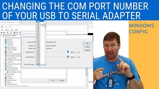 How to Change the COM Port Number of Your USB to Serial Adapter [upl. by Onurb]