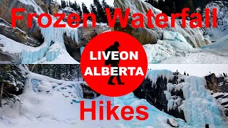 4 AWESOME FROZEN WATERFALL HIKES in the Canadian Rockies canadianrockies [upl. by Hurwitz689]