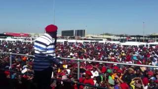 Julius Malema in Rustenburg [upl. by Inaluiak174]