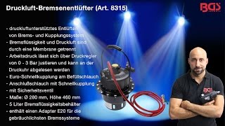 Tutorial Druckluft Bremsenentlüfter Art 83158403 18066 [upl. by Kryska229]