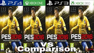 PES 2016 PS4 Vs Xbox One Vs PS3 Vs Xbox 360 [upl. by Haley]