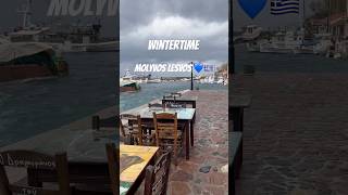 Molyvos Lesvos lesvosisland wintertime travel greekisland foryou greece harbor youtubeshorts [upl. by Anelet510]