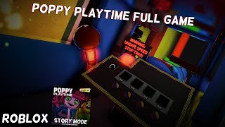 Poppy Playtime StoryMode Chapter 2 Roblox Full game [upl. by Kermy]