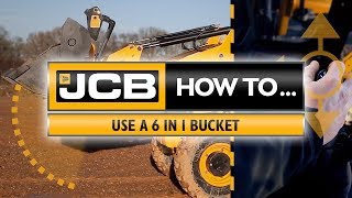 How to use a JCB 6 in 1 bucket [upl. by Arvy]