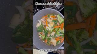 Steam Vegetable Recipe themanjeetrani shorts viralshorts steamfood weightlossrecipe ytshorts [upl. by Chap]