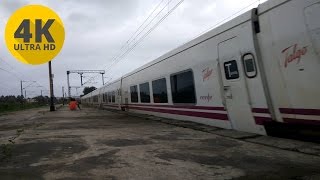 4K Spanish Talgo Train on Indian Railways  Mumbai  Delhi Trials in 4K UHD [upl. by Wrigley]