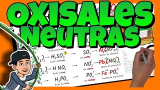 ✅ FORMULACIÓN y NOMENCLATURA de OXISALES NEUTRAS [upl. by Gnuhn664]