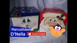 Como Pintar un Papá Noel En TrupánMDFFibrofácilByquotTaller Nella 2017quot [upl. by Wakerly]