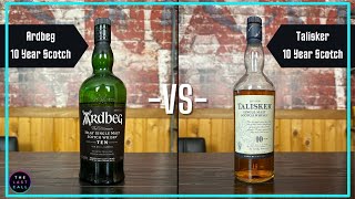 Ardbeg 10 Year Scotch VS Talisker 10 Year Scotch Comparisons [upl. by Clarisa]