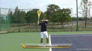 Learn To Serve In Tennis With A Loose Wrist The Bag Trick [upl. by Aloke]