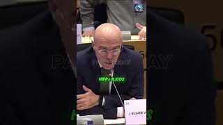 Jorge Buxadé de vox interpela a Teresa Ribera en el parlamento europeo noticias actualidad [upl. by Enylrac]