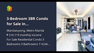 3Bedroom 3BR Condo for Sale in Mandaluyong City at The Address at Wack Wack Condominium [upl. by Quintus]