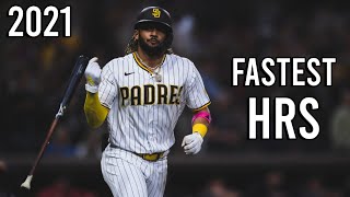 Fastest Homeruns  2021 MLB Season [upl. by Teplitz714]