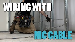 Wiring With MC  WHAT YOU CAN AND CANT DO WITH MC CABLE as an electrician [upl. by Ludwog]