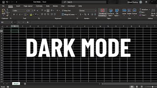 How to Enable Dark Mode in Excel Full Guide [upl. by Meldon]