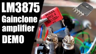 Gainclone LM3875 Build amp Demonstration [upl. by Ananna]