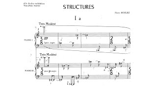 Pierre Boulez  Structures I Audio  Score [upl. by Airogerg441]