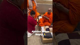 Abhinav Arora Reply To rambhadracharya ji maharaj 🙏 [upl. by Placidia]