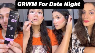 GRWM for Date night 🌹 Dewy Makeup look Using Dewy Finish Products ✅😍 makeinindia makeuphacks [upl. by Guilbert]