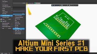 Altium 1  Make your first PCB in easy and simple way  Altium Schematic and PCB Footprints [upl. by Dulcle877]