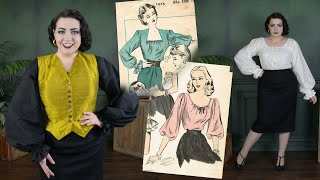 Making A Retro quotPeasantquot Blouse  Costumey Closet Staple [upl. by Previdi302]