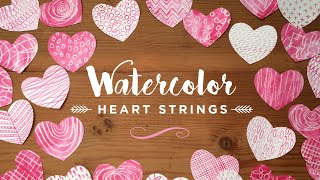 Watercolor Heart Strings Class on Skillshare [upl. by Artus]