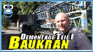 Demontage Baukran⚡TEIL 1⚡DER ABBAU [upl. by Piselli]