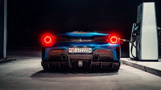 Ferrari 488 Pista  Night Vibes 4k [upl. by Llednek]