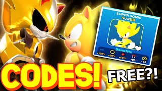 Sonic Speed Simulator ALL SUPER SONIC CODES SECRET [upl. by Galen]