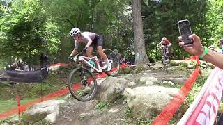 My first UCI World Cup experience 2024 Val di Sole XCO [upl. by Hortense307]