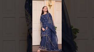 Hania Amir Latest Dress Designs 💙💛apko konsa dress pasand hy viral shortvideo trending haniaamir [upl. by Vergil568]