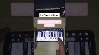 La Pantera Rosa Piano Mobile tutorial [upl. by Atiuqal]