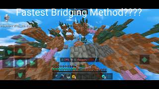 How To 360 Bob Bridge MCPE TutorialFastest Bridging Method [upl. by Nappie319]