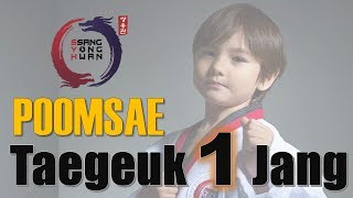 Taekwondo Poomsae 1 Taegeuk 1 Jang  Step by Step [upl. by Anec]