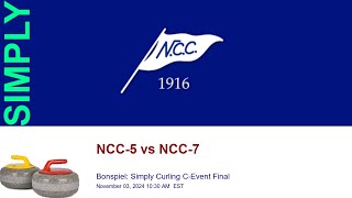 🥌 NCC Bonspiel Simply Curling CEvent Final  NCC5 vs NCC7 [upl. by Eilesor917]