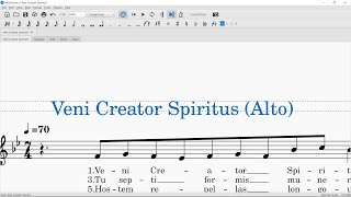 Alto Study Guide  Veni Creator Spiritus [upl. by Munsey]