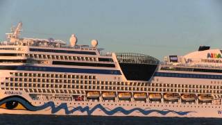 Cruise Liner  Highlights 2013  Hamburg Elbe Papenburg [upl. by Nojid]