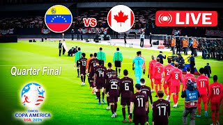 Venezuela vs Canadá  Copa América 2024  GAMEPLAY [upl. by Ellan964]