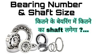 Bearing No And Shaft Size Calculation  Bearing amp Shaft size Calculation [upl. by Messab]