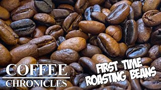 Home Roasted Green Coffee Beans 1st Time [upl. by Ng]