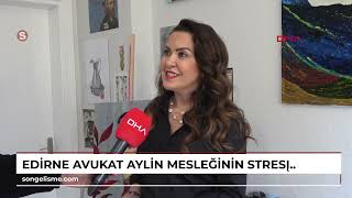 EDİRNE Avukat Aylin mesleğinin stresini resim yaparak atıyor [upl. by Atinahc960]