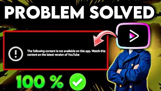 YouTube vanced not working problem [upl. by Haceber]