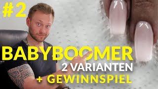 GelNägel  BabyBoomer Tutorial 2 inkl Schablone und Gewinnspiel [upl. by Shanney]