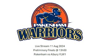 Pakenham vs Albury YLW1  11 August 2024 Preliminary Finals 13h00 [upl. by Zarla]