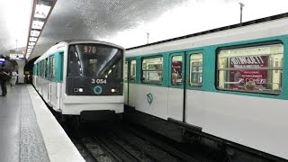 Paris MF67 Métro 9  MichelAngeAuteuil 1301313054 [upl. by Nyrehtak]