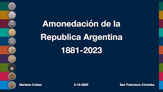 Amonedación Argentina 18812023  Mariano Cohen [upl. by Besse]